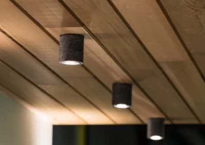 Terrasse couverte au Luxembourg - Luminaires
