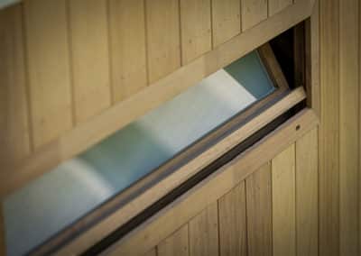 Aménagement extérieur - Aération d'un sauna