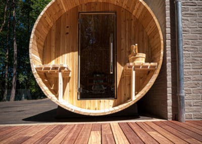 Installation d'un sauna - Aménagement extérieur