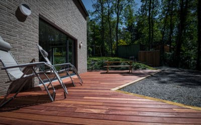 Réalisation d’une terrasse et installation d’un sauna au cœur de la nature