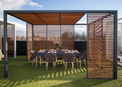 Aménagement extérieur - Pergola moderne (GardenSKoncept au Luxembourg)