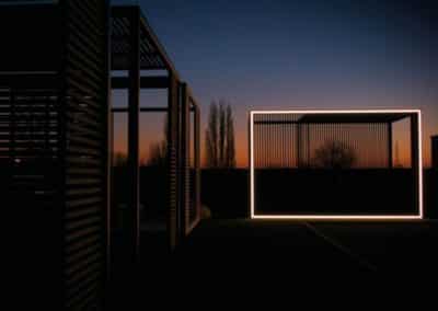 Pergola Aluvision de nuit - Illumination