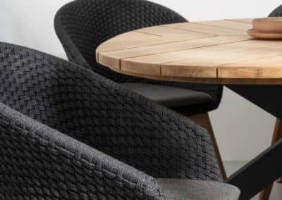 Chaise et table en bois - Bizzotto
