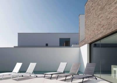 Chaises longues blanches - Bizzotto