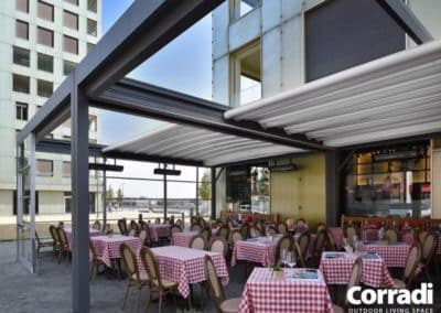 Pergotenda - Corradi (Pergola bioclimatique avec GardenSKoncept)