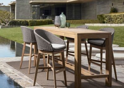 Table et chaises hautes par Bizzotto - GardenSKoncept au Luxembourg