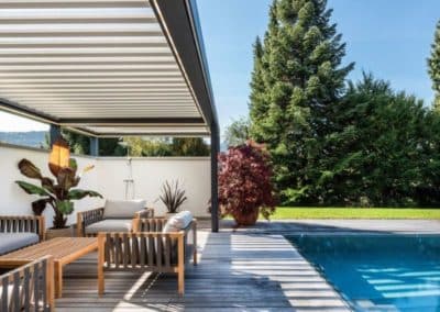 Pergola bioclimatique de la marque Corradi