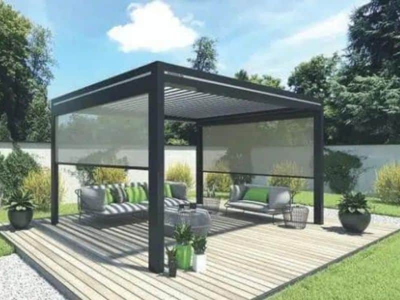 Pergola bioclimatique autoportante