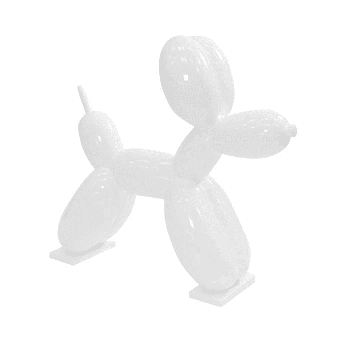 E2249-S1-W - Balloon Dog - Glossy White - Décoration