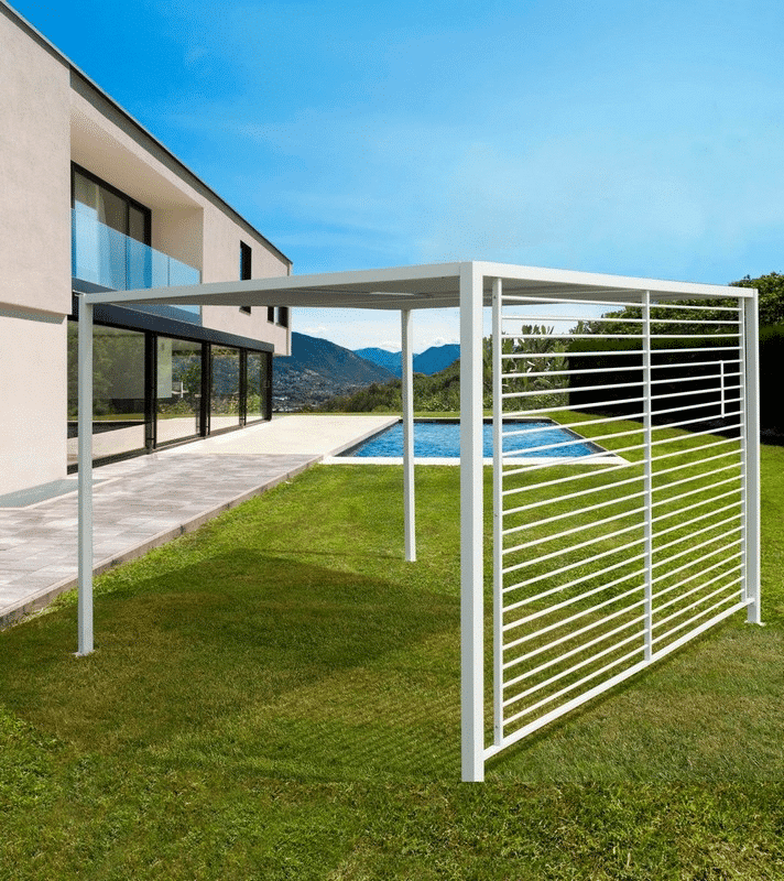 Tonelle Noah_2.8x2.8_bianco_ Promo - Gardenskoncept