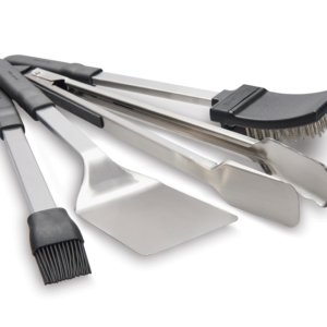 Baron set ustensiles 4pcs inox - Broil King - Gardenskoncept