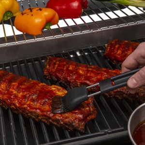 Set pinceau + pot de graissage en inox - Broil King - Gardenskoncept