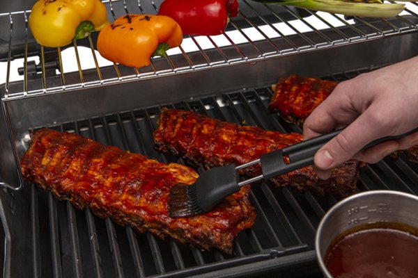 Set pinceau + pot de graissage en inox - Broil King - Gardenskoncept