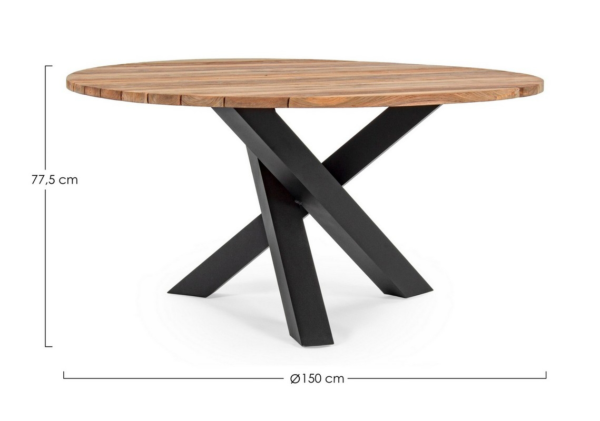 Table-Brandon-noir---Bizzotto-Gardenskoncept