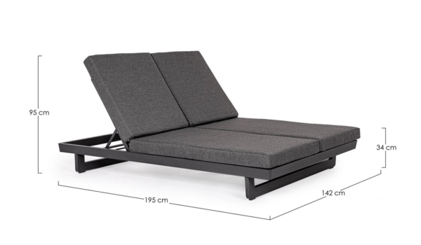 Lit double - extérieur - Bizzotto - Gardenskoncept