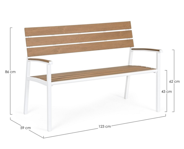 Banc extérieur - 3 places - Bizotto - Gardenskoncept