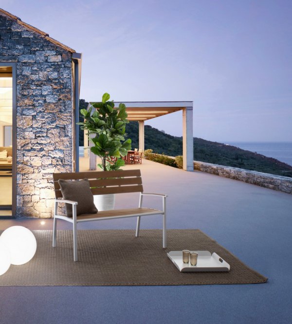 Banc extérieur - 3 places - Bizotto - Gardenskoncept