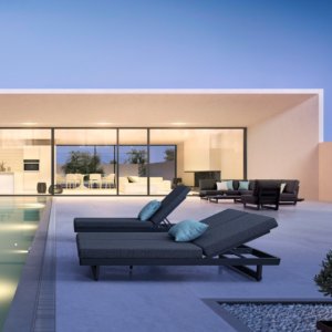 Lit double - extérieur - Bizzotto - Gardenskoncept