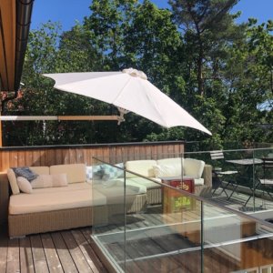 Parasol Paraflex-fixation mural - Umbrosa -Gardenskoncept