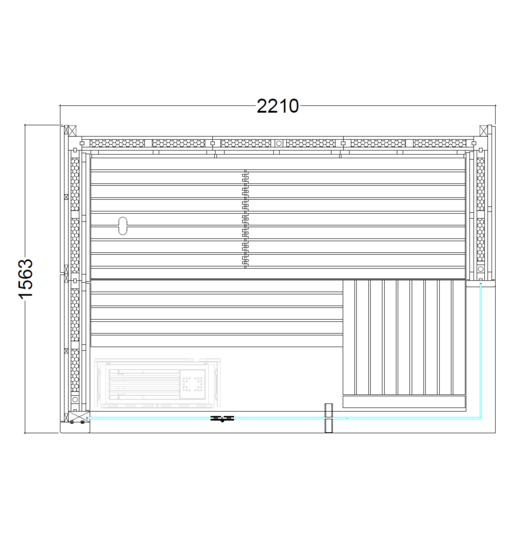 Sauna - Lindea View Small - Sentiotec - Harvia - Gardenskoncept