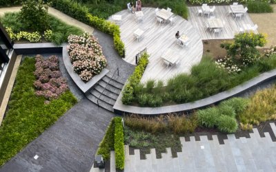 Réalisation extérieure pour un espace bureaux & commerces