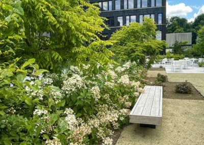 Réalisation extérieure pour un espace bureaux & commerces