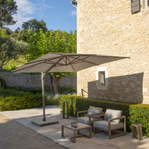 Parasol excentré - 3x3 - Les Jardins - Gardenskoncept