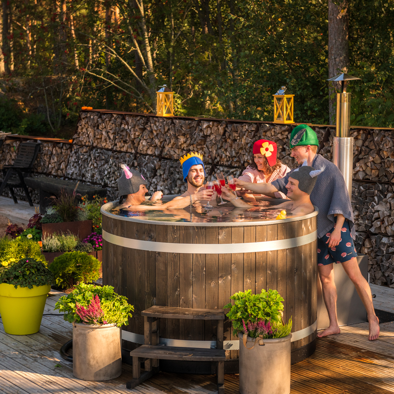 Bain nordique - Hot tub - Automne au Luxembourg