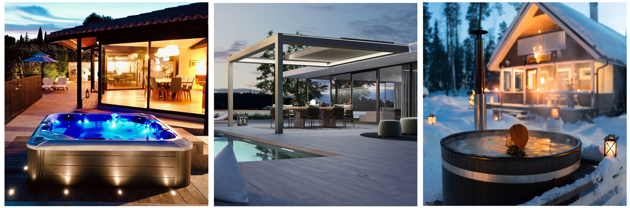 Spa - Pergola - Bain nordique au Luxembourg