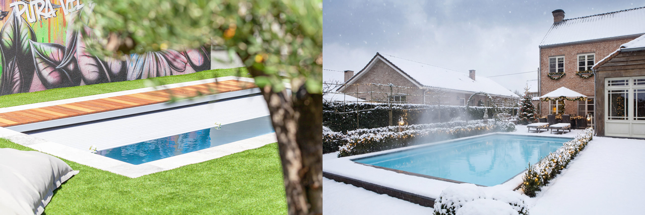 Piscine au Luxembourg - coque - winter